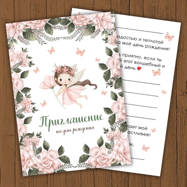 Детские Приглашения для девочек
