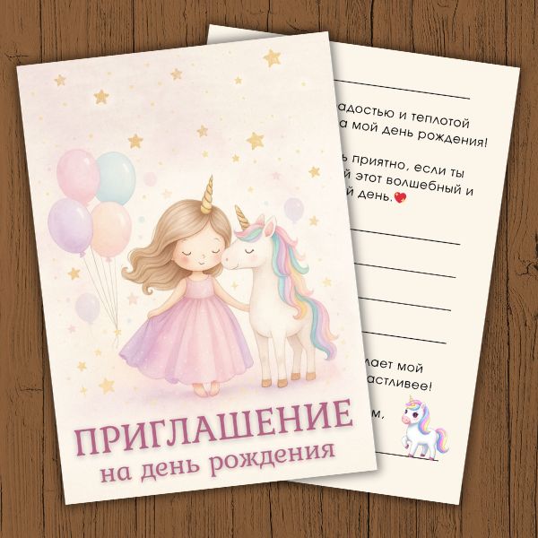 Детские Приглашения Новинка